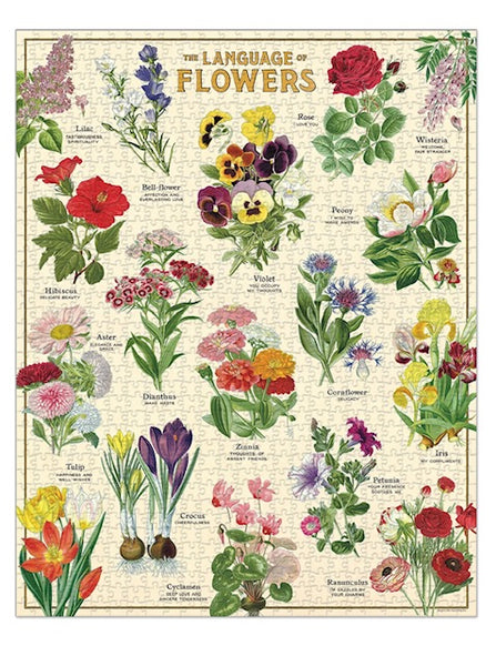 Vintage Jigsaw Puzzle: The Language of Flowers
