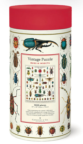 Vintage Jigsaw Puzzle: Bugs & Insects