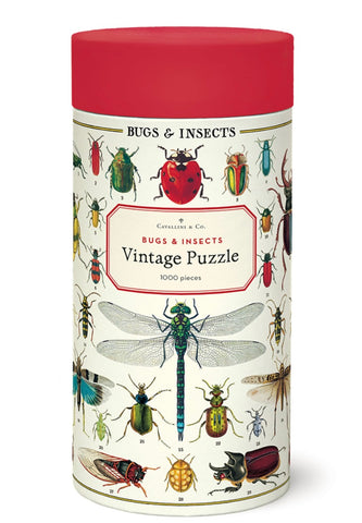 Vintage Jigsaw Puzzle: Bugs & Insects