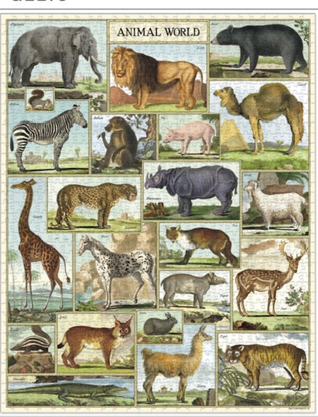 Vintage Jigsaw Puzzle: Animal World