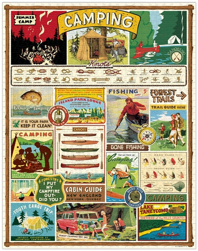 Vintage Jigsaw Puzzle: Camping