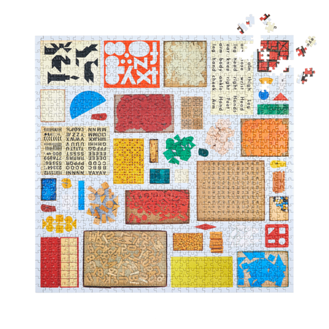 "Several Found Things (Numbers, Letters, Shapes)" 1,000 piece jigsaw puzzle
