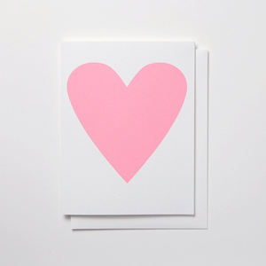 "Baby Pink Heart" Note Card