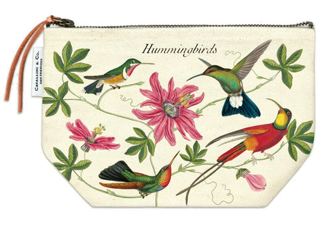 Hummingbirds Zippered Pouch