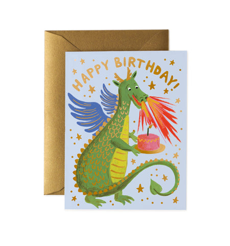 Dragon "Happy Birthday!" Note Card
