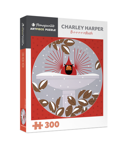 Charley Harper: "Brrrrrdbath" 300 piece jigsaw puzzle