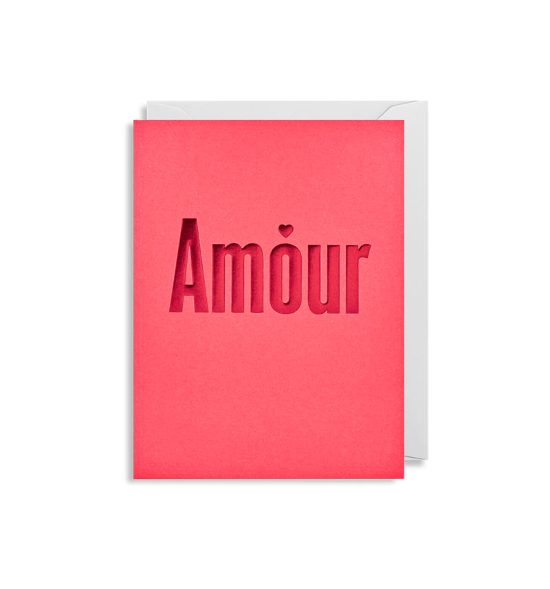 "Amour" Mini Card