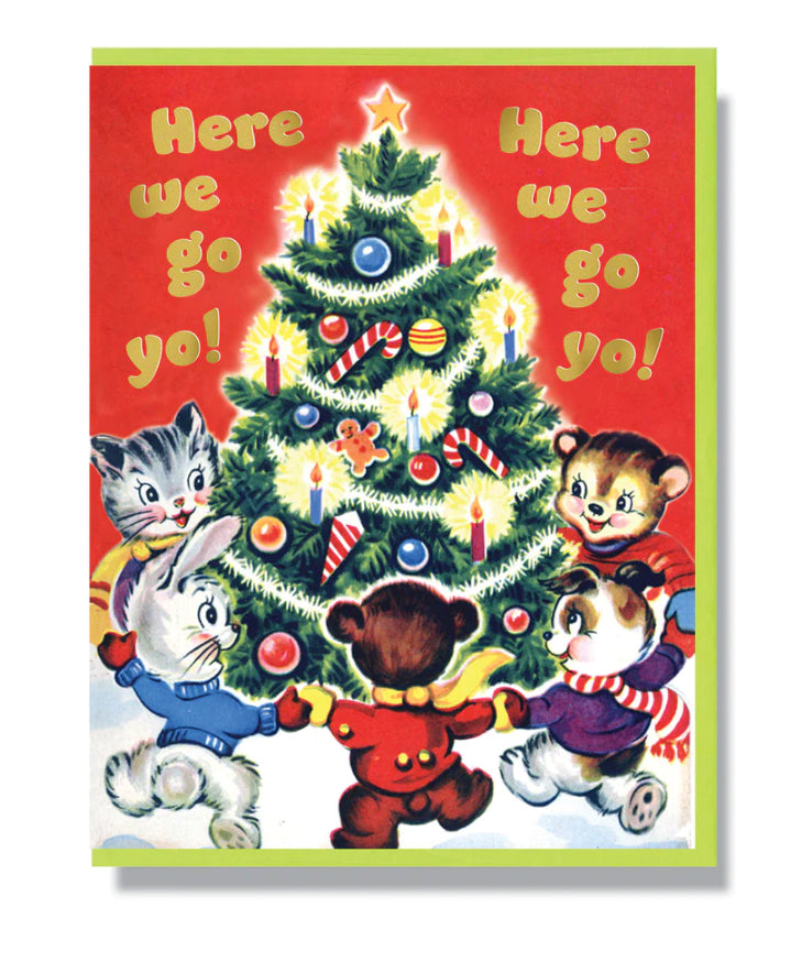 Smitten Kitten: "Here We Go Yo Here We Go Yo" Boxed Holiday Cards