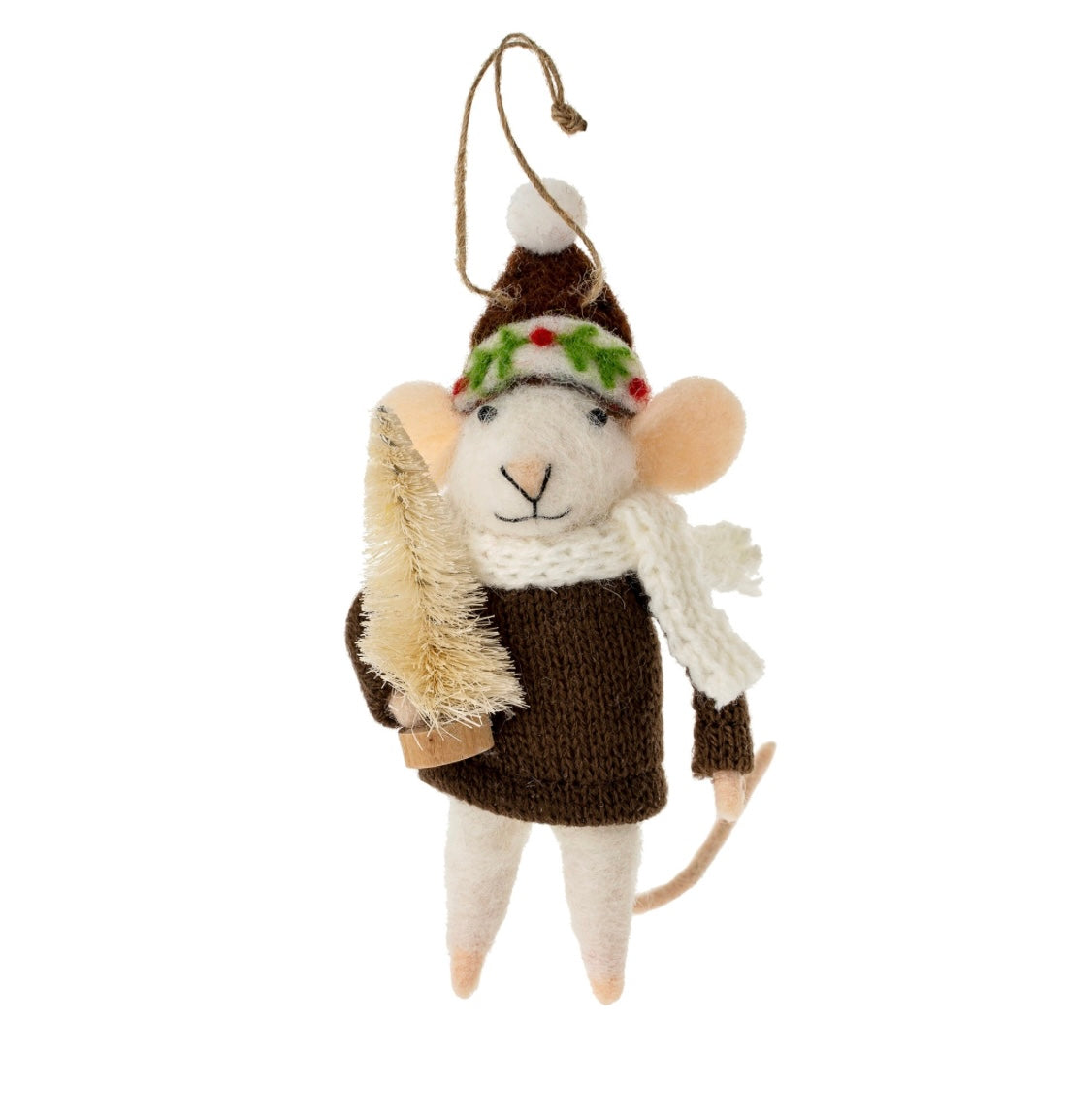 Felt Mouse Ornament: “Tis The Season Tabitha”