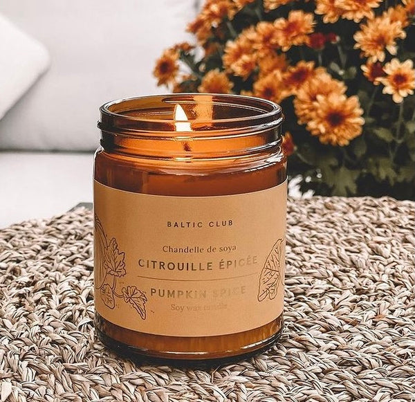 "Pumpkin Spice" 8oz. Soy Wax Candle