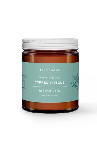 "Cypress and Fig" 8 oz. Soy Wax Candle
