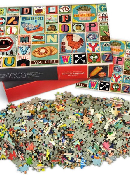 Christian Northeast: XYZ Blocks 1,000 piece jigsaw puzzle
