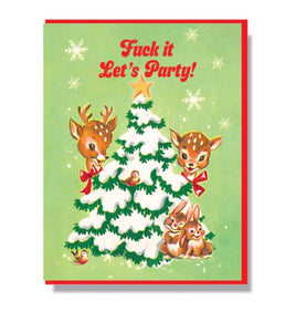 Smitten Kitten: "Fuck It Let's Party"Boxed Holiday Cards
