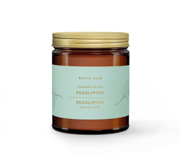 "Eucalyptus" 8oz. Soy Wax Candle