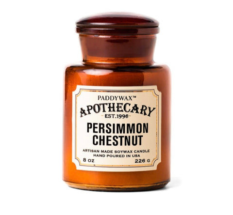 Persimmon Chestnut 8oz. Apothecary Candle