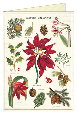 "Vintage Christmas Botanica"  Holiday Card