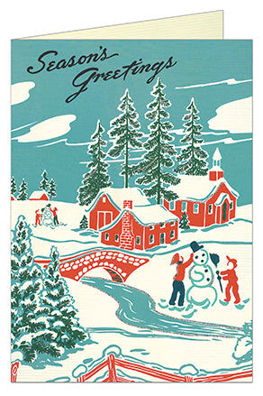 "Vintage Winter Wonderland" Season's Greetings Holiday Card