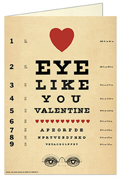 "Eye Like You" Valentine's Day Card