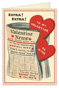 "Extra! Extra" Valentine's Day Card