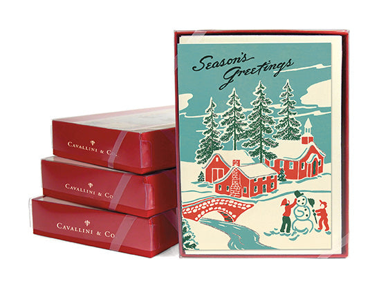 "Vintage Winter Wonderland" Boxed Holiday Cards