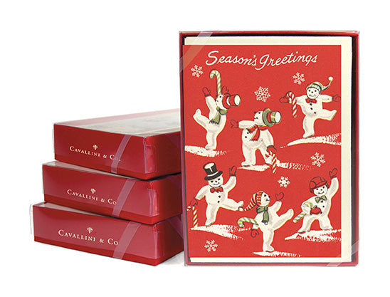 "Vintage Snowmen" Boxed Holiday Cards