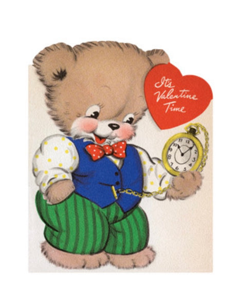 "Polka Dot Kitty" set of 15 assorted Retro Valentines