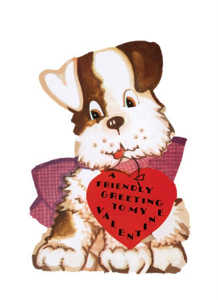 "Polka Dot Kitty" set of 15 assorted Retro Valentines