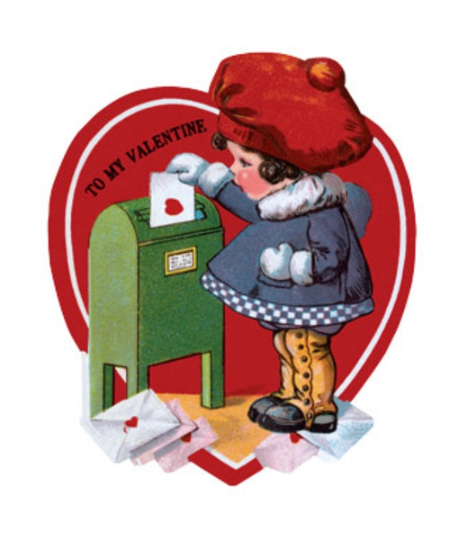 "Polka Dot Kitty" set of 15 assorted Retro Valentines