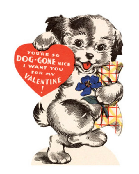 "Puppy" Set of 15 Assorted Retro Valentines