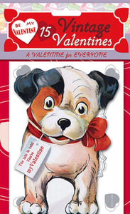 "Puppy" Set of 15 Assorted Retro Valentines