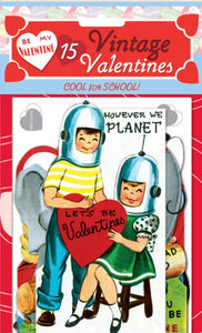 "However We Planet" Set of 15 assorted Retro Valentines