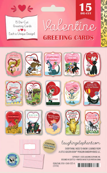 "Modern Storybook" Set of 15 Assorted Valentines