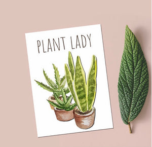 "Plant Lady" Greeting Card