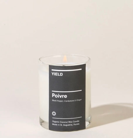 Poivre: Organic Coconut Wax Votive Candle in Glass