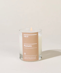 Pomelo: Organic Coconut Wax Votive Candle in Glass