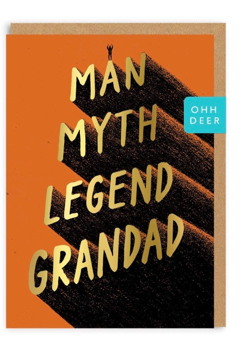 "Man, Myth, Legend, Grandad" Note Card