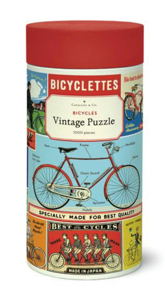 Vintage Jigsaw Puzzle: Bicycles