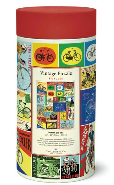 Vintage Jigsaw Puzzle: Bicycles