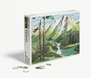 Paint By Numbers 1,000 piece Jigsaw Puzzle: "Mountains"