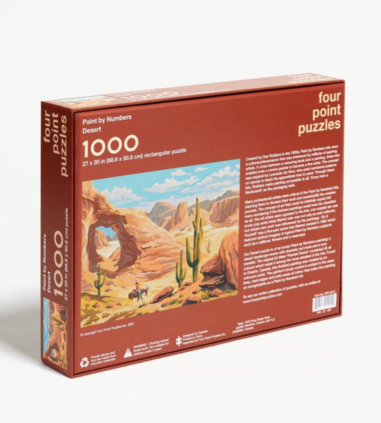 Paint By Numbers 1,000 piece Jigsaw Puzzle: "Desert"
