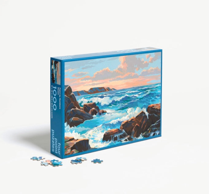 Paint By Numbers 1,000 piece Jigsaw Puzzle: "Ocean"