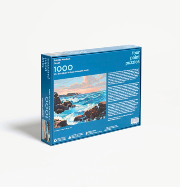 Paint By Numbers 1,000 piece Jigsaw Puzzle: "Ocean"