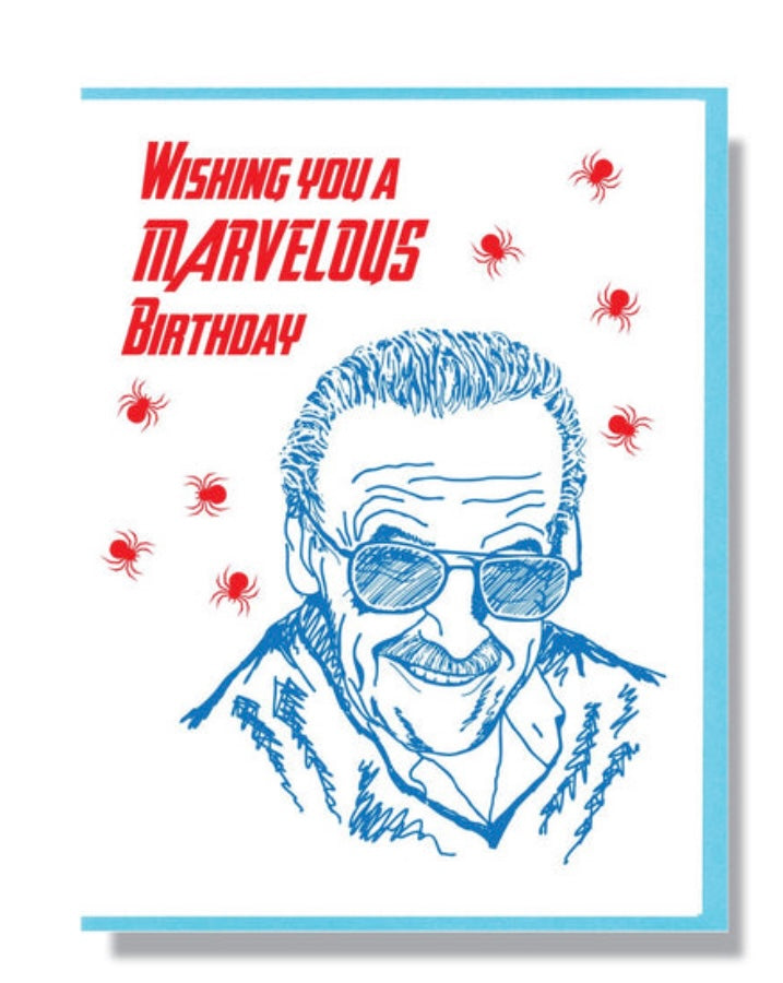 Wishing you a Marvelous Birthday,  Stan Lee Birthday Card