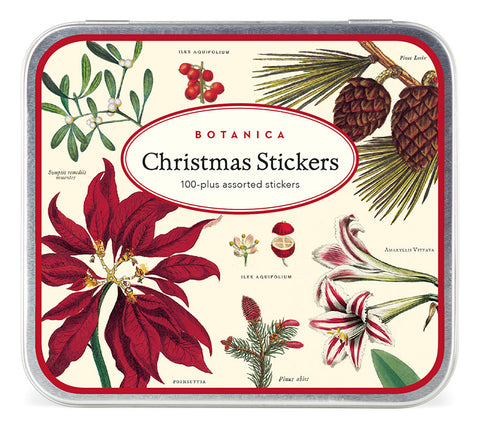 "Vintage Christmas Botanica" Set of Assorted Christmas Stickers