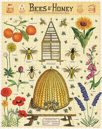 Vintage Jigsaw Puzzle: Bees & Honey
