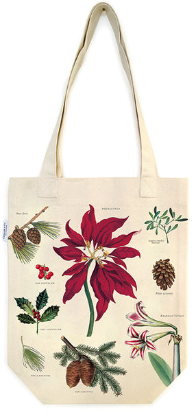 "Vintage Christmas Botanica" Holiday Tote Bag