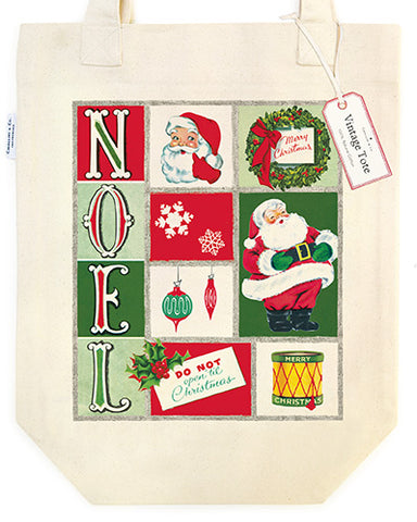 "Vintage Noel" Holiday Tote Bag