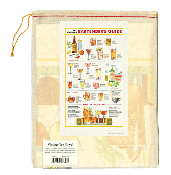 Bartender's Guide Tea Towel