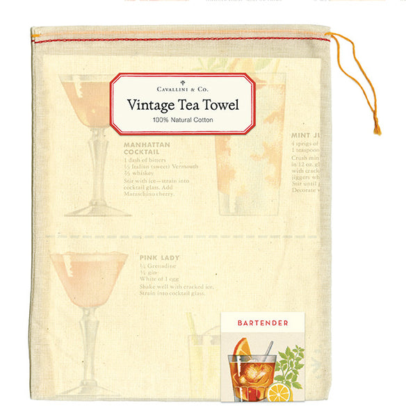 Bartender's Guide Tea Towel