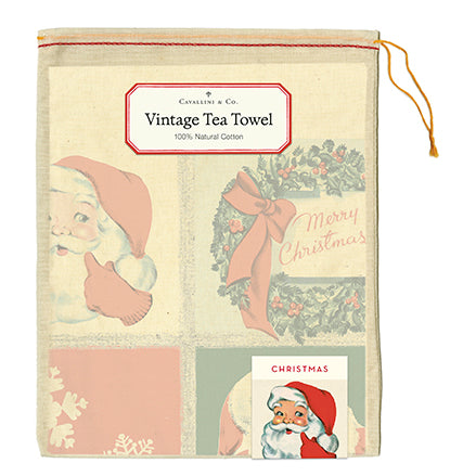 "Vintage Noel" Holiday Tea Towel